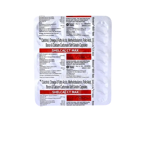 shelcal ct max capsule 15's
